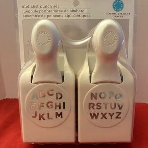 Martha Stewart Crafts Alphabet Lever Punch Set Brand New